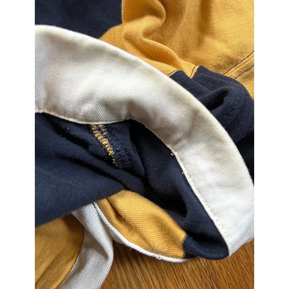 J. Crew Knit Rugby Polo Sweater, Yellow/Navy/Cream, Men’s